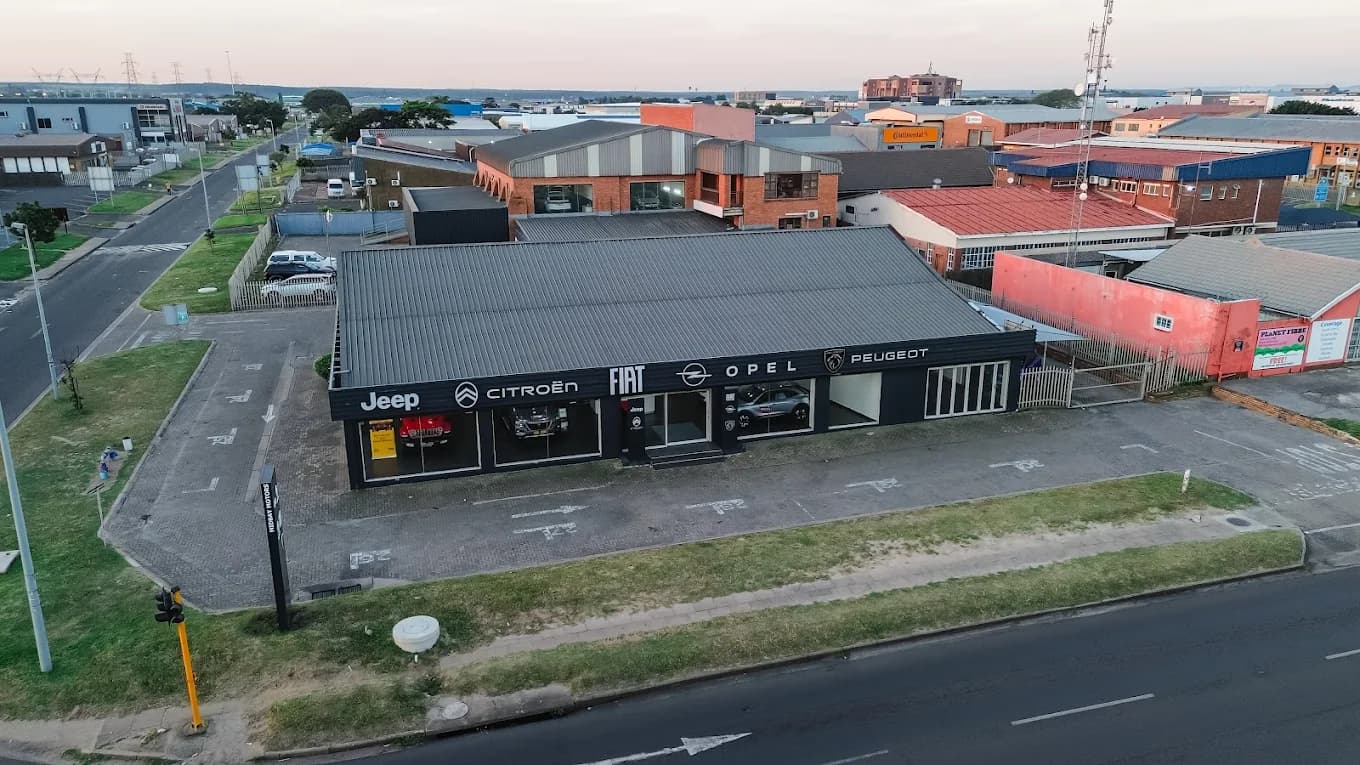 Stellantis Richards Bay dealership from above