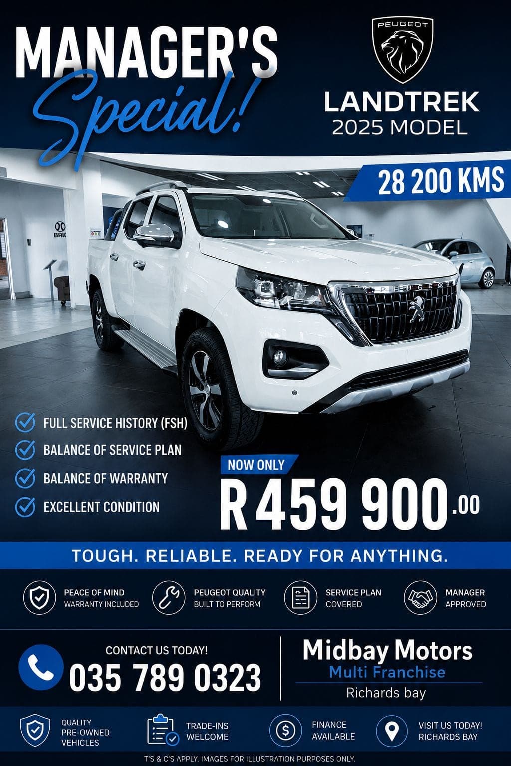 2025 Peugeot Landtrek double cab, Manager's Special